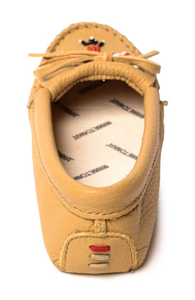 Shop Minnetonka X Lucie Skjefte Thunderbird 'animikii' Softsole Slipper In Natural