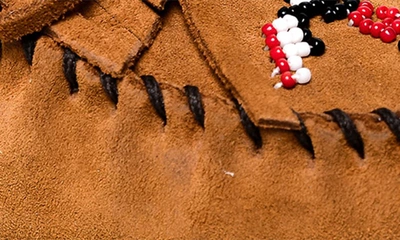 Minnetonka Thunderbird Animikii Softsole Slipper In Brown