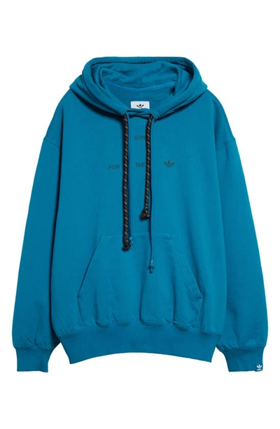Shop Y-3 X Song For The Mute Cotton French Terry Hoodie In Active Teal