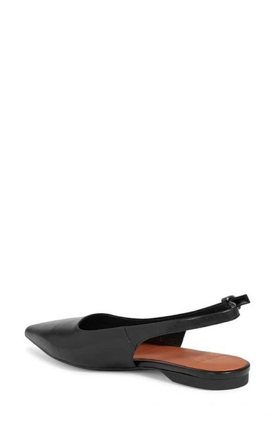 Vagabond Shoemakers Hermine Pointed Toe Slingback Flat In Black