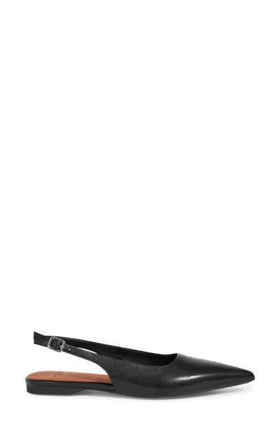 Vagabond Shoemakers Hermine Pointed Toe Slingback Flat In Black