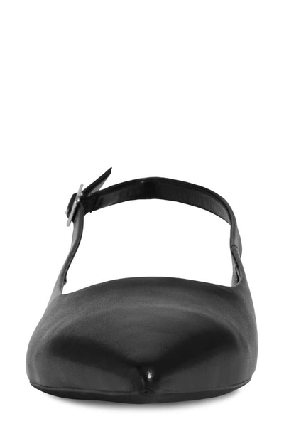 Shop Vagabond Shoemakers Hermine Pointed Toe Slingback Flat In Black