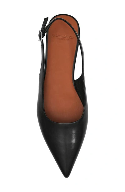 Vagabond Shoemakers Hermine Pointed Toe Slingback Flat In Black