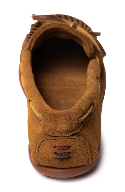 Minnetonka Kids' Thunderbird 'animikii' Slip-on Shoe In Brown