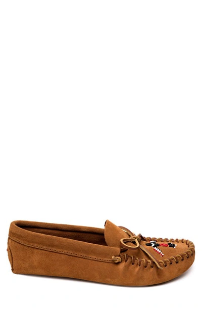 Shop Minnetonka Thunderbird 'animikii' Soft Sole Slipper In Brown