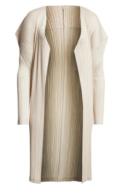 Shop Issey Miyake Monthly Colors February Cardigan In Ivory