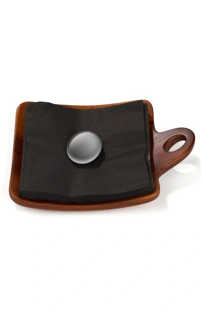 Shop Nambe Portables Napkin Holder In Brown