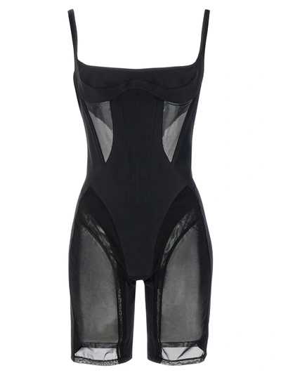 Shop Mugler Lingerie Corset Bicycle Jewelry In Black