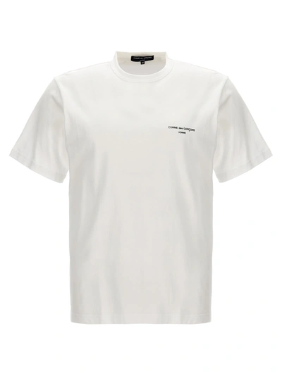 Shop Comme Des Garçons Homme Deux Logo Print T-shirt In White