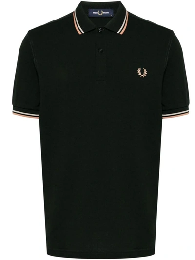 Shop Fred Perry Fp Twin Tipped Shirt Clothing In Green