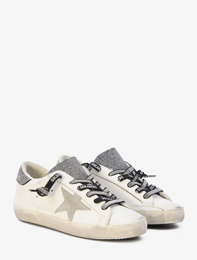 Shop Golden Goose Sneakers In White/light Grey/black