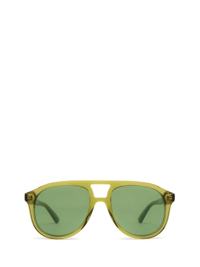 Shop Gucci Eyewear Sunglasses In Green