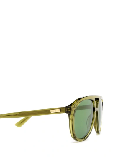 Shop Gucci Eyewear Sunglasses In Green