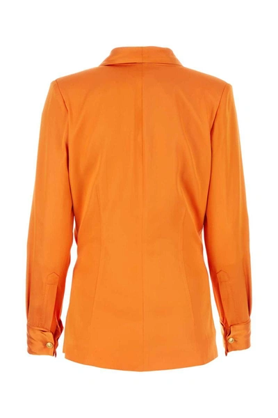 Shop Hebe Studio Jackets And Vests In Orange