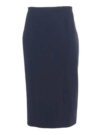 Shop Max Mara Studio Skirt In Blue