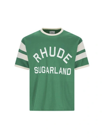 Shop Rhude T-shirts And Polos In Green