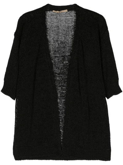 Shop Roberto Collina Short Sleeves Cardigan Clothing In Black