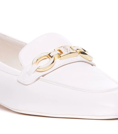 Shop Stuart Weitzman Flat Shoes In White