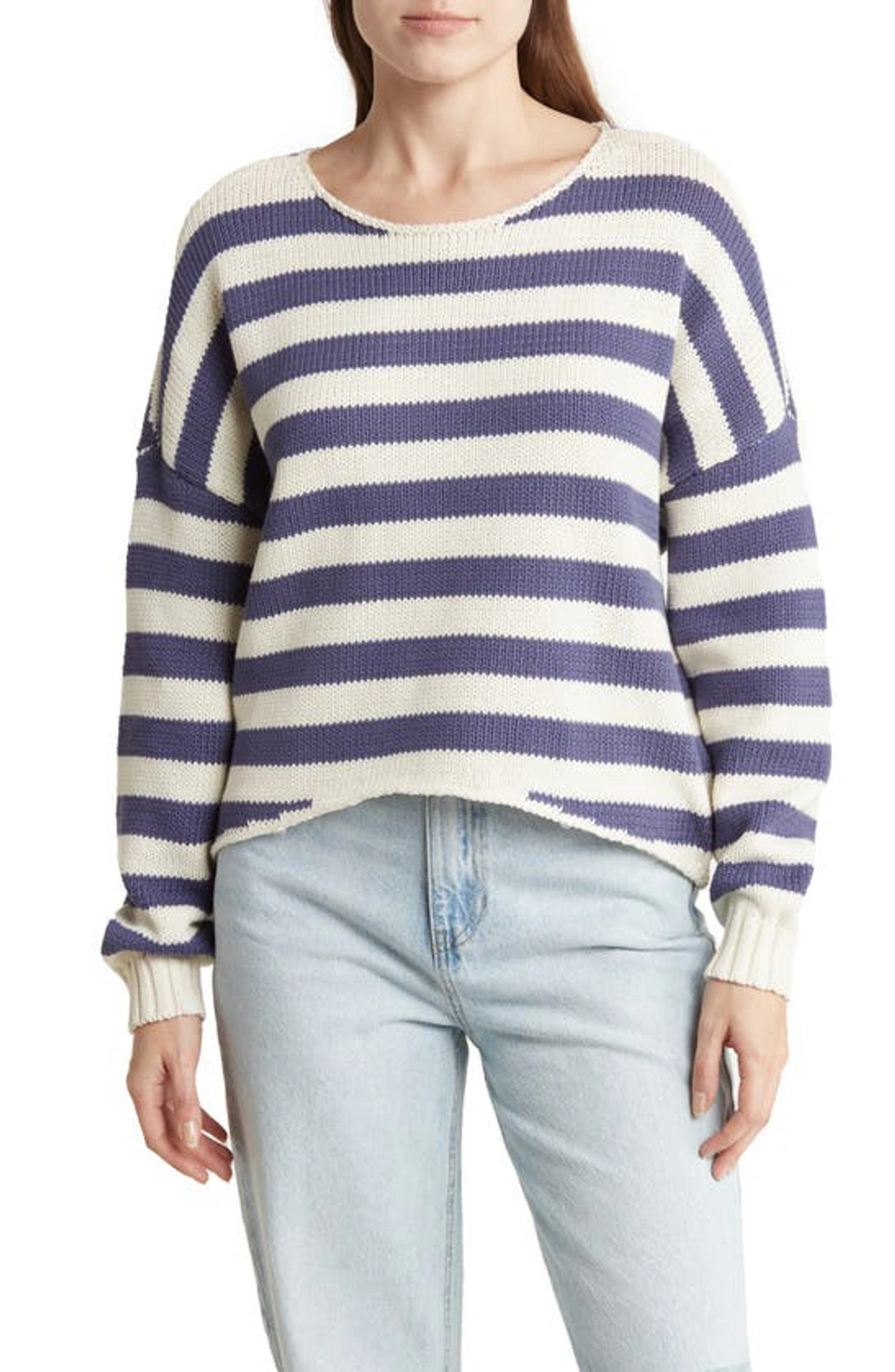 Just my stripe pullover sweater new arrivals