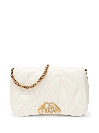 Shop Alexander Mcqueen Shoulder Bags In Softivory