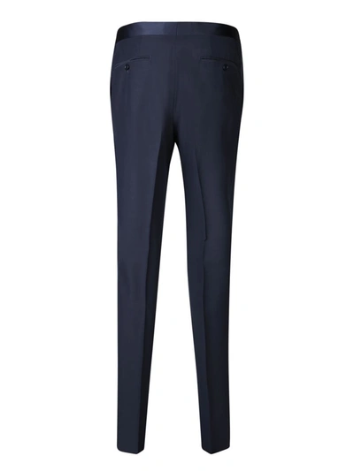 Shop Canali Trousers In Blue