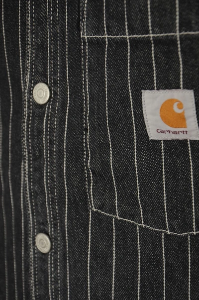 Shop Carhartt Wip 'orlean' Jacket In White/black
