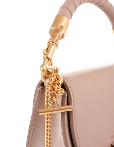 Shop Chloé Marcie Flap And Chain Bag In Woodrose In Pink