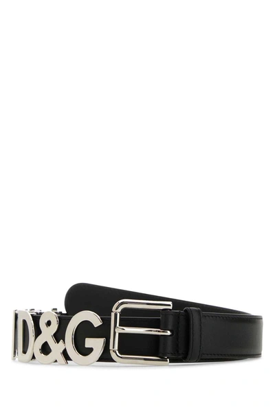 Shop Dolce & Gabbana 'kim D&g' Belt In Black