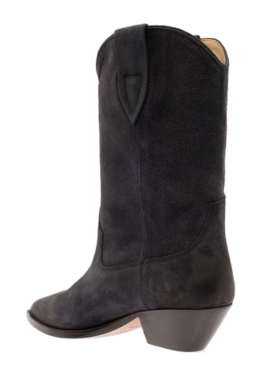 Shop Isabel Marant Black Suede Boots