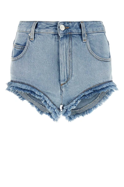 Shop Isabel Marant Eneidao Denim Hot Pants In Blue