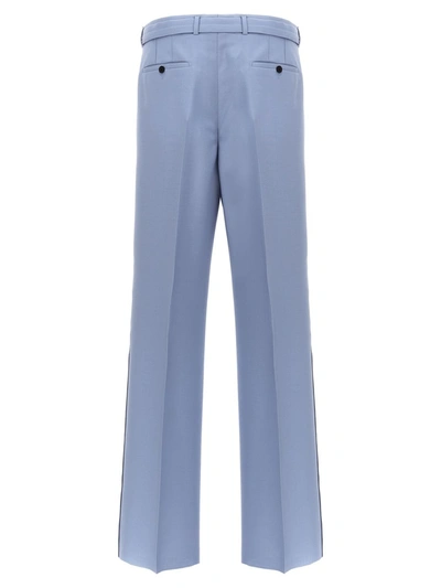 Shop Lanvin Trousers In Fog