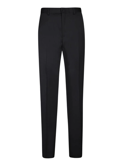 Shop Lanvin Tuxedo Pants In Black