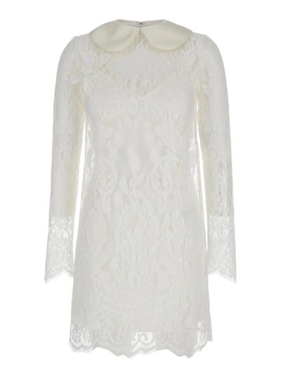 Shop Dolce & Gabbana Look 53 Mini Dress In White