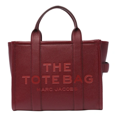 Shop Marc Jacobs Cherry Leather Midi Tote Bag In Red