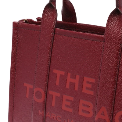 Shop Marc Jacobs Cherry Leather Midi Tote Bag In Red