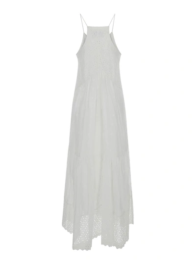 Shop Isabel Marant Étoile White 'sabba' Maxi Dress In Cotton Woman