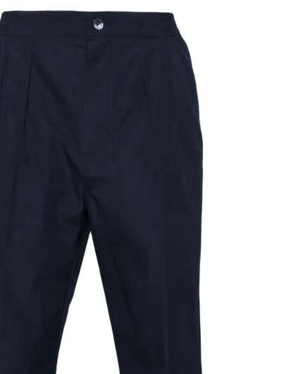 Shop Tom Ford Trousers In Ink Blue