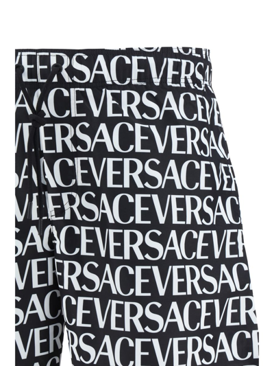 Shop Versace Swimsuits In Nero+bianco