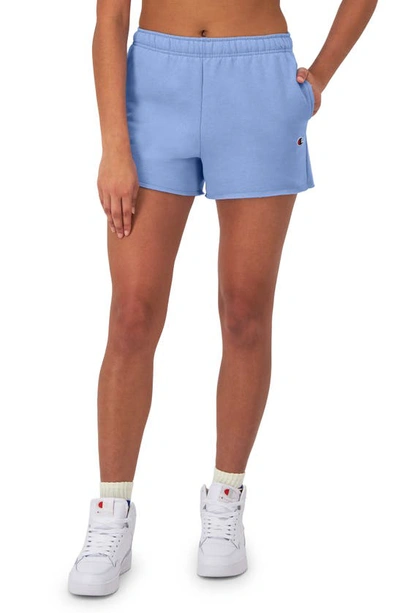 Shop Champion Powerblend 3 Shorts In Plaster Blue