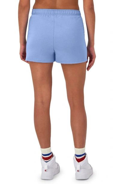 Shop Champion Powerblend 3 Shorts In Plaster Blue