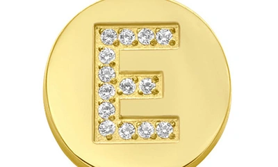Adornia 14k Gold Plated Pavé Initial Pendant Necklace In Gold-e