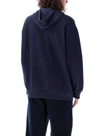 Shop Apc A.p.c. Milo Hoodie In Navy