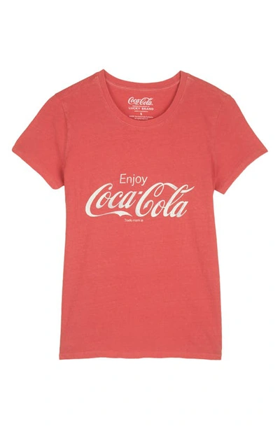 Shop Lucky Brand Coca-cola® Graphic Tee In Ribbon Red
