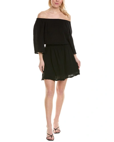 Shop Michael Stars Fernanda Mini Dress In Black