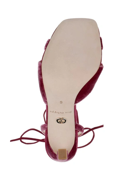 Shop Dee Ocleppo Gina Ankle Wrap Sandal In Purple