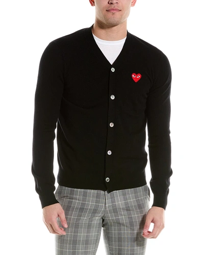 Shop Comme Des Garçons Comme Des Garcons Wool Sweater In Black