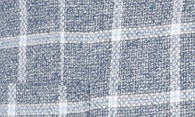 Shop Tailorbyrd Classic Fit Yarn Dyed Windowpane Linen-blend Sport Coat In Navy