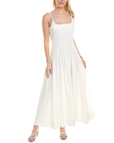 Shop Rebecca Taylor Smocked Maxi Dress In White