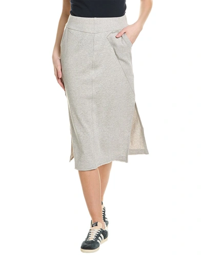 Shop Grey State Heathered Kenny Midi Skirt In Grey