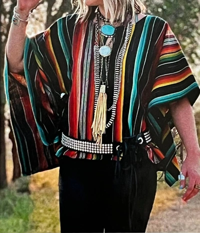 Silverado Riley Poncho Top In Multi In Multi
